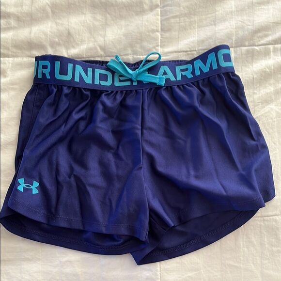 Under Armour Blue Athletic Shorts Lightweight Moisture-Wicking - Picture 1 of 5